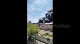 France: Massive Fire Erupts At Textile Warehouse In Aubervilliers 4
