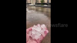 Hailstorm strikes in Saudi Arabia's Haʼil