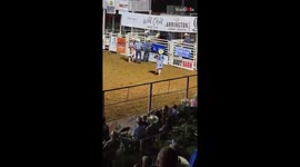 Enraged Bull throws the rider off its back *Bull riding Rodeo Fail*