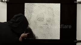 AN INCREDIBLE portrait of Michael Jackson made from string and nails has been unveiled which bears more of a resemblance to the King of Pop than Joseph Fiennes’ controversial character in the pulled Urban Myth episode.