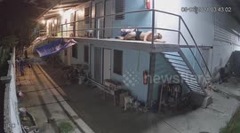 Drunk worker plunges from second floor of dorm after falling asleep on open corridor