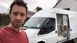 Man converts van into an off-grid camper van in just 17 days