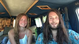 MEET the couple who packed their lives into a van and travelled the country after becoming sick of the ‘American Dream’.