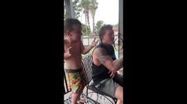Toddler Feels The Beat Like his Uncle
