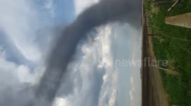 Tornado northeast of Stettler Alberta on May 31 2023.