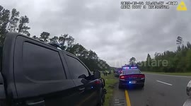 Jaw-drapping! Speeding car launches from tow truck ramp in Georgia, United States