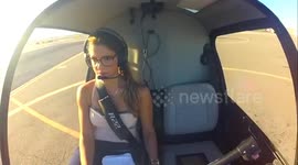 MEET the smoking hot helicopter pilot in training who shares her glamorous lifestyle with nearly sixty thousand Instagram followers.