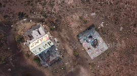 EERIE images and video footage have revealed the abandoned American ghost town where notorious gunslinger Billy the Kid is said to have hid during the 1800s.