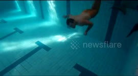 THIS LITTLE MERMAN was inspired by his childhood movie that he has spent over 1,120 British pounds for a custom-made tail which he uses to swim in his own pool and has since.