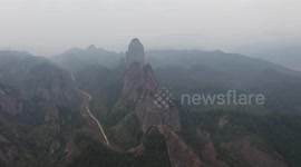 Stockshots Of Candle Peak In Zhangjiajie, China