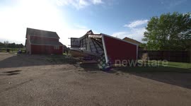 Aftermath of Destructive Severe Thunderstorm In Johnstown, CO, USA