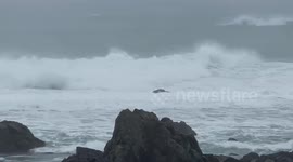 Japan: TS Mawar Brings High Waves, Storm Surges To Southwestern Coastal Area