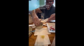 Baby boy speaks volumes with his funny expressions after tasting lemon juice