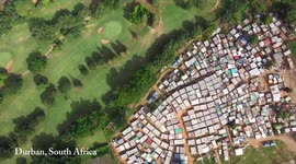 AMAZING aerial images have captured the stark contrast and inequality where rich meets poor all across the world.