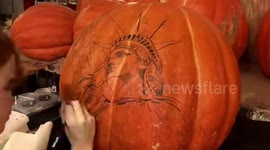 THESE SPOOKTACULAR pumpkin carvings featuring intricate designs that took up to SIXTEEN-HOURS to perfect are sure to get you into the Halloween spirit.