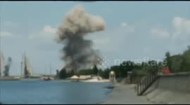 Explosions rock Berdyansk seaport in Ukraine