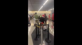 Big Fight At Baggage Claim