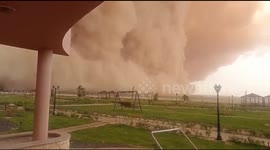 Giant Sandstorm Sweeping Over Egypt