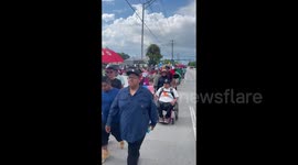 Endless march against Florida’s anti-immigrant law in Immokalee, FL, USA