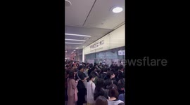 Japan: Long Lines Form At Main Stations As TS Mawar Disrupts Bullet Train Services