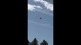 Patio Umbrella Floats Gently On Breeze