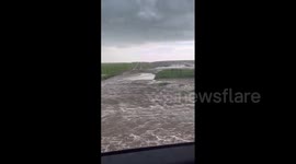 Canada: Heavy Rain Causes Flash Flooding In Fir Mountain, Saskatchewan
