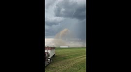 Tornado Spotted During Harvest