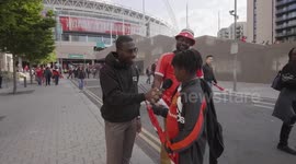 FA Cup Final Man City VS Man United Fan interviews: Message to Gundogan