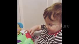 THIS INSPIRING toddler survived MENINGTIS FOUR TIMES before he was nine months old, but now his mum is speaking out to show that brain damage doesn’t define her fighter of a son.