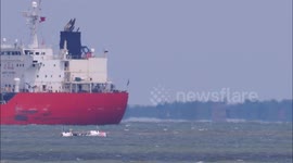 Rowers in GB Row around Britain Challenge spotted off Kent, UK