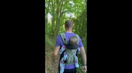 Chatty Baby Has a Lot to Say During Hike