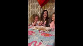 Girls Throw a Fit When Woman Blows Out Birthday Candles