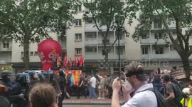 France: Pension Reform Protesters And Police Clash During June 6 Nationwide Strike 3