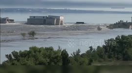 Crisis in Kherson: Ukraine releases drone footage of flooding and humanitarian efforts for 1,300 residents affected