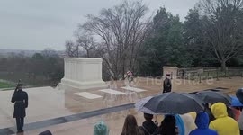 Changing of the Guard on Memorial Day in Arlington, VA, USA