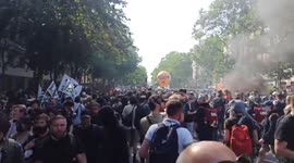 People Took to The Strets of Paris, France to Protest Against Pension Reform