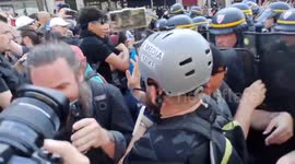 Police Clash With Protesters in Paris, France