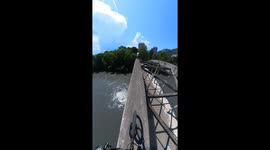 16-year-old becomes purportedly youngest cyclist to conquer Grenoble Bridge in thrilling street trial in France