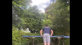 Trampoline Tricks Cut Short