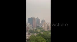 New York's sky becomes hazy after wildfires break in Canada