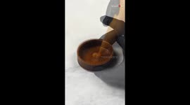 Pastry Chef recreates bounty chocolate bar tart with coconut praliné