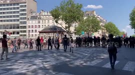 France: Pension Reform Protesters And Police Clash During June 6 Nationwide Strike 5
