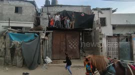 The daily life of a poor Palestinian family living in the poor residential neighborhoods in the northern Gaza Strip