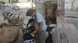 Palestinian Children Work Collecting Plastic - Gaza