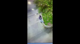 Man Slips on Puddle and Loses His Coffee