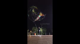 Testing Out a Giant Bubble Wand