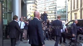 Prince Harry is greeted by crowds as he is leaving High Court in London after testimony in MGN privacy trial