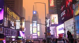 New York Blanketed in Smoke As Air Quality Health Advisory Issued for New York City, NY, USA