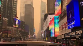 New York's sky turns hues of orange following eruption of wildfires in Canada