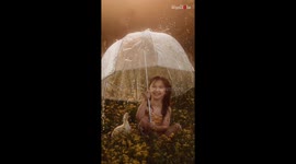 Photographer does exceptional rainy day photography in a controlled environment